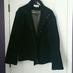 XL calvin klein wool coat with lining.