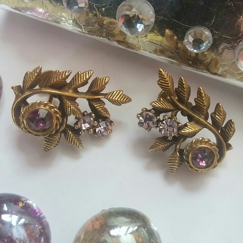 Antique Coro earrings - Picture 4 of 4