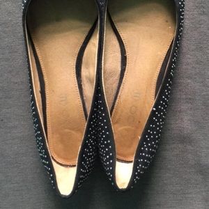 ALDO black flats with silver studs