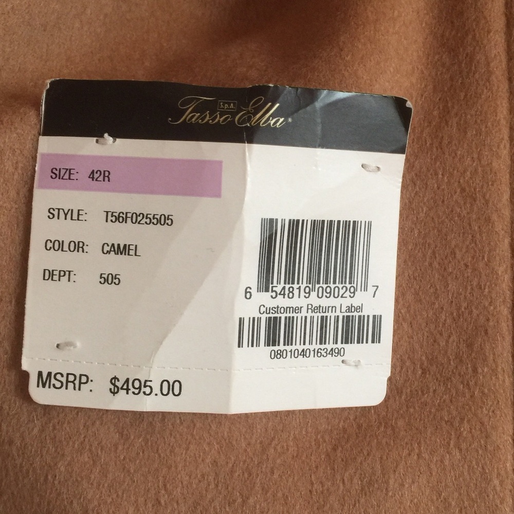 Macy's Tasso Ella Men's Wool-Cashmere Coat - Picture 6 of 7