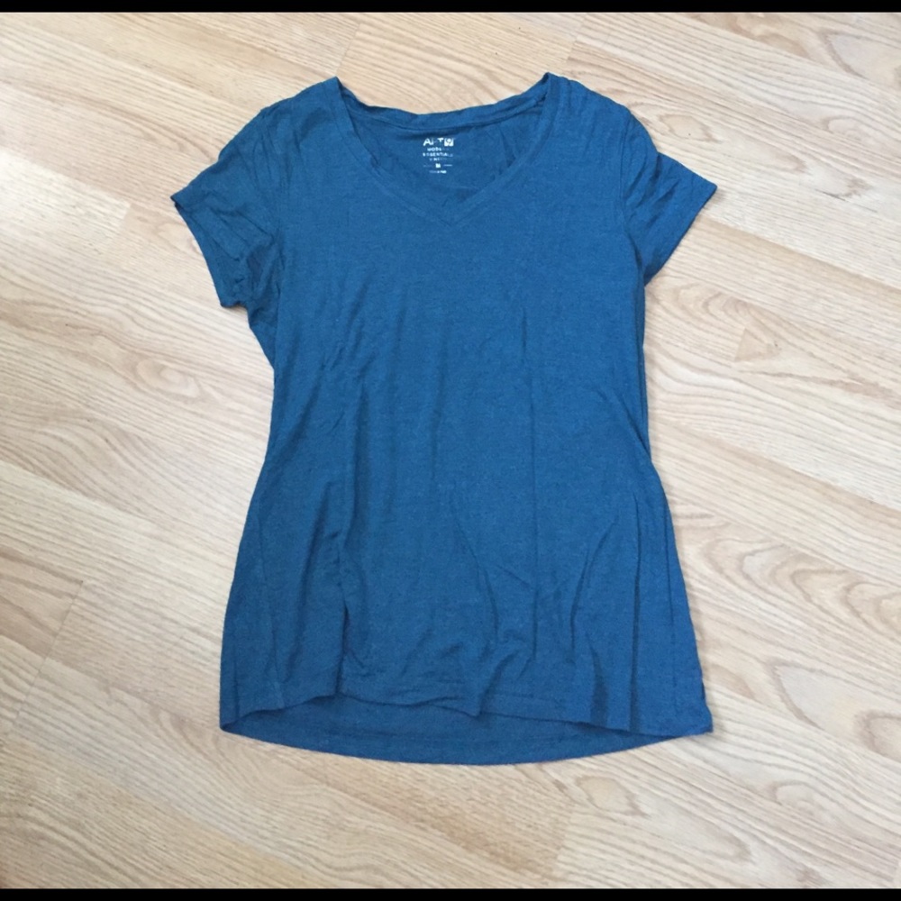 Blue V neck