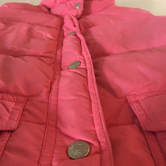 J. Crew Down Puffer Vest - Pink with Green Lining - Picture 3 of 6