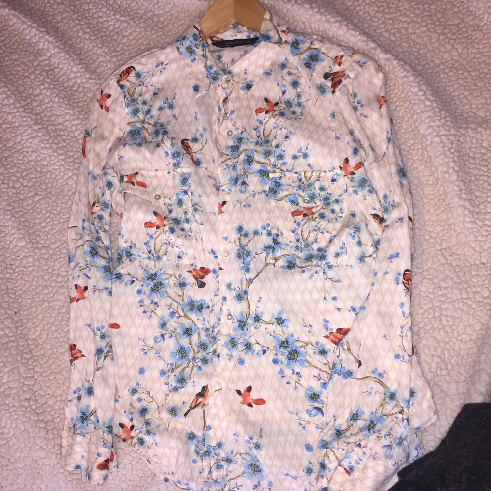 Zara birds 🐦 blouse....