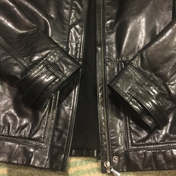 Additional pictures of Black Leather AX Jacket - Picture 2 of 4