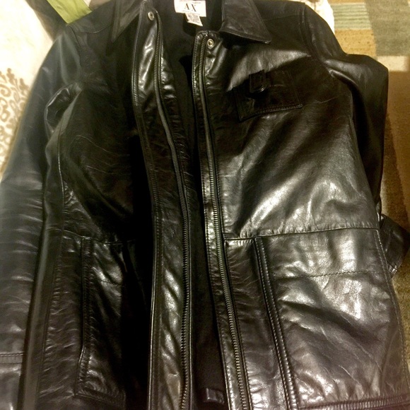 Additional pictures of Black Leather AX Jacket - Picture 3 of 4