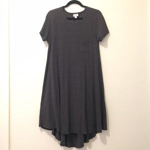 LuLaRoe Charcoal Gray Carly Dress