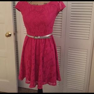 Barbie! NWT pink lace dress by Mudd