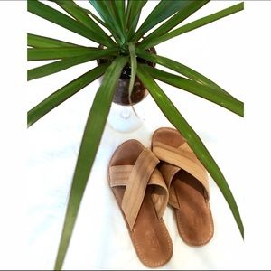 Brown Suede Sandals