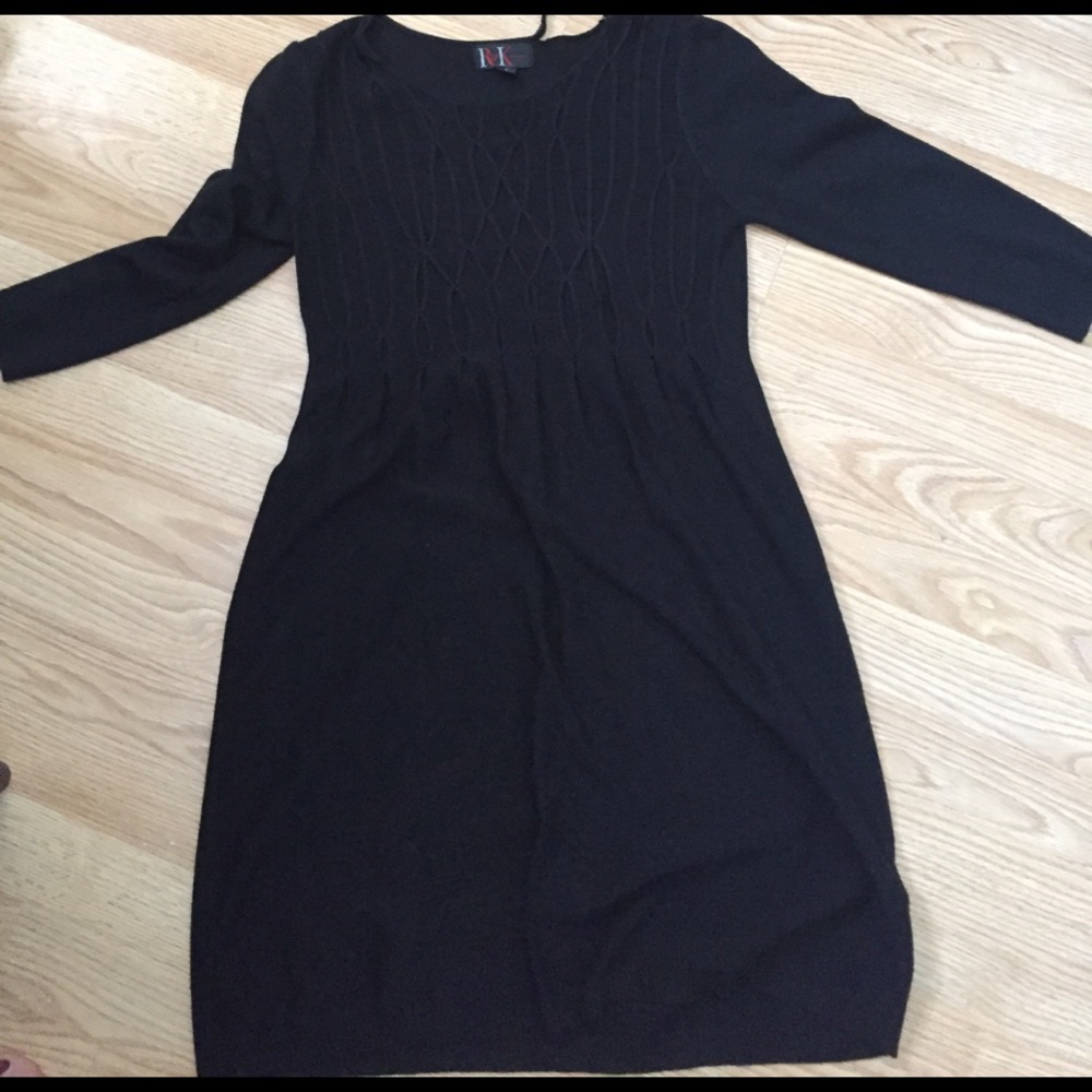 Black sweater dress