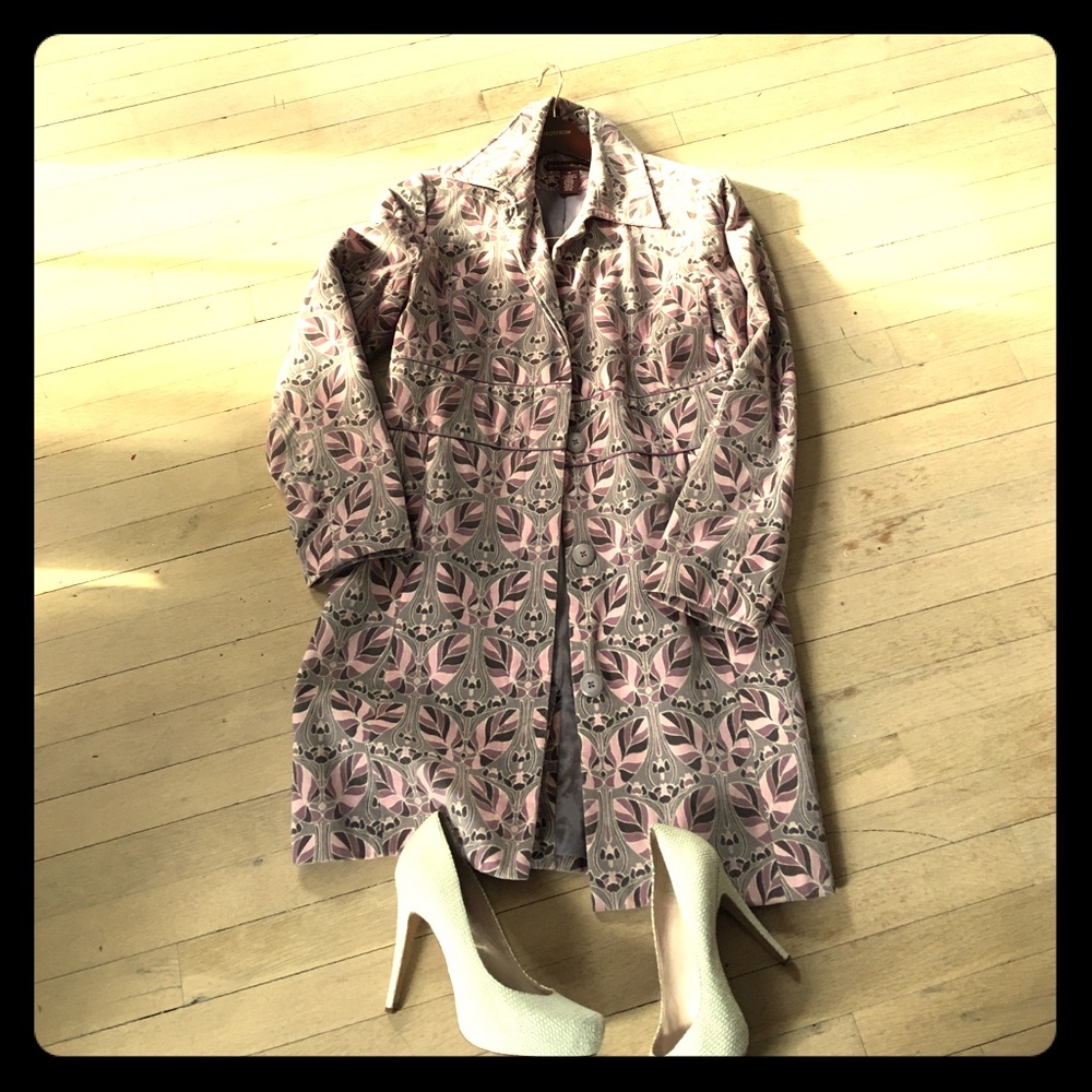 Spring weight Bandolino calf length work coat