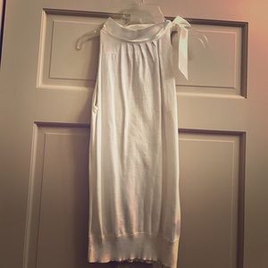 Cream turtle-neck with ribbon tie neck! Very cute!