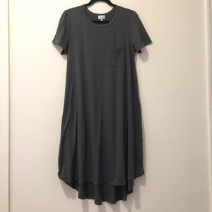 LuLaRoe Medium Gray Carly Dress