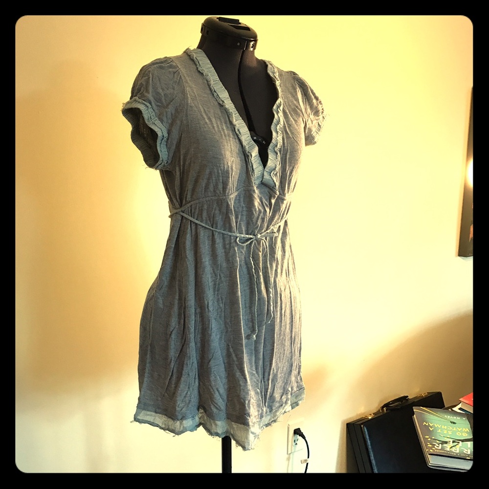 Cute Kimchi Blue T-Shirt Dress