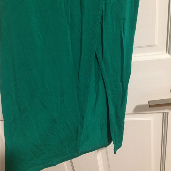 ASOS Green Midi Dress w/ Front Slit - Picture 4 of 4