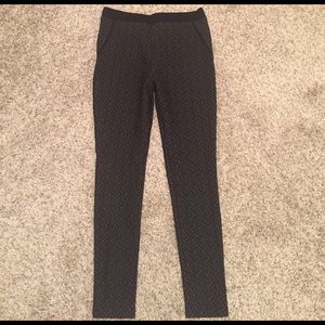SAKS Red Label grey and black print skinny pants