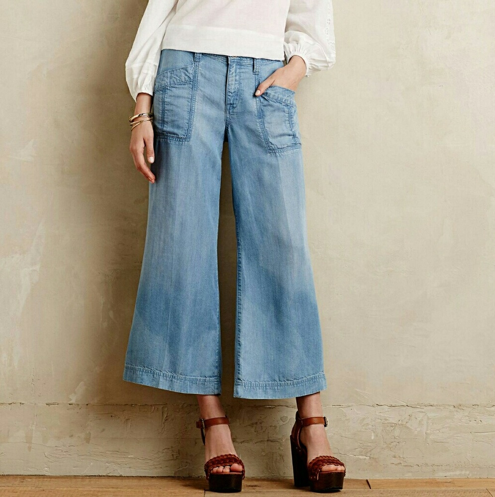 ∙HP∙ Anthropologie​ Festival Wideleg Crop