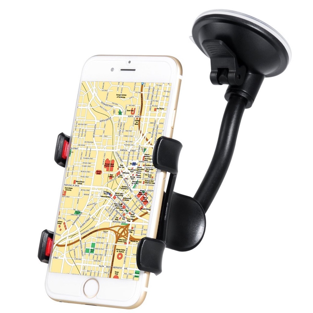 Universal Long Arm Car mount Phone Holder Black