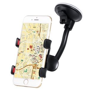 Universal Long Arm Car mount Phone Holder Black