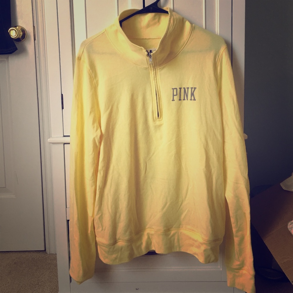Yellow PINK sweatshirt