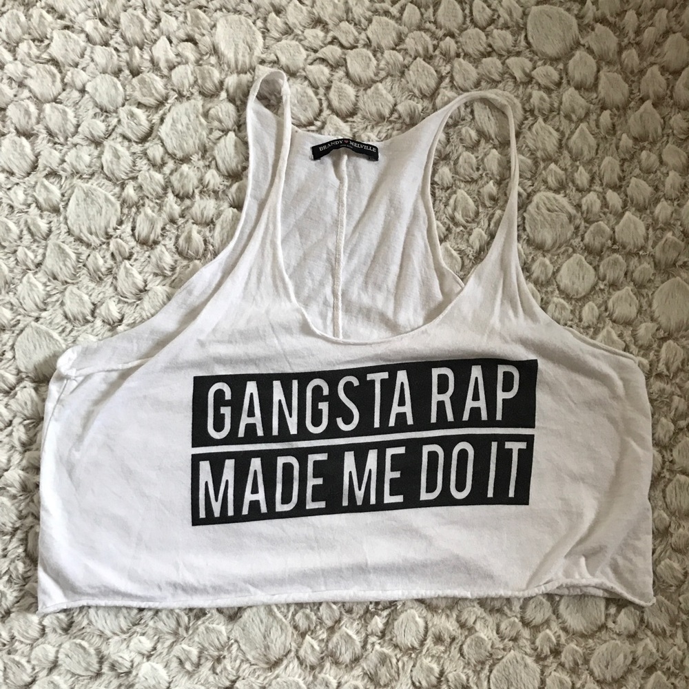 Brandy Melville graphic crop tank