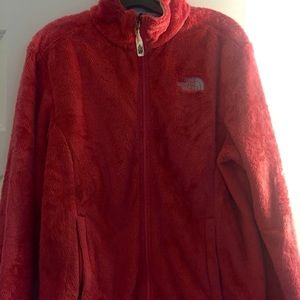 North Face Osito fleece jacket in pink, Size Large