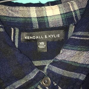 Kendall and Kylie Plaid Button Down Shirt