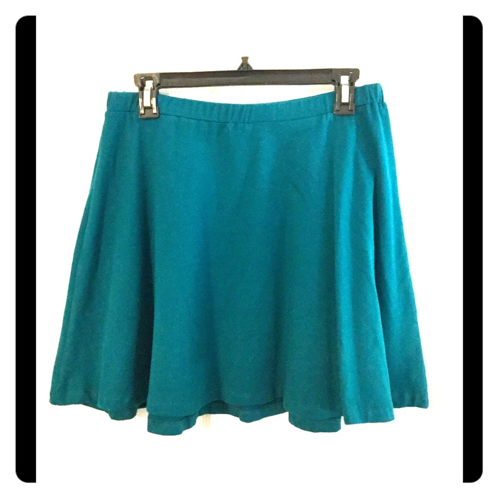 Teal Skater Large Skirt