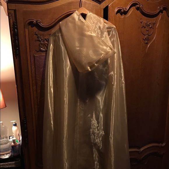 sheer gold cape