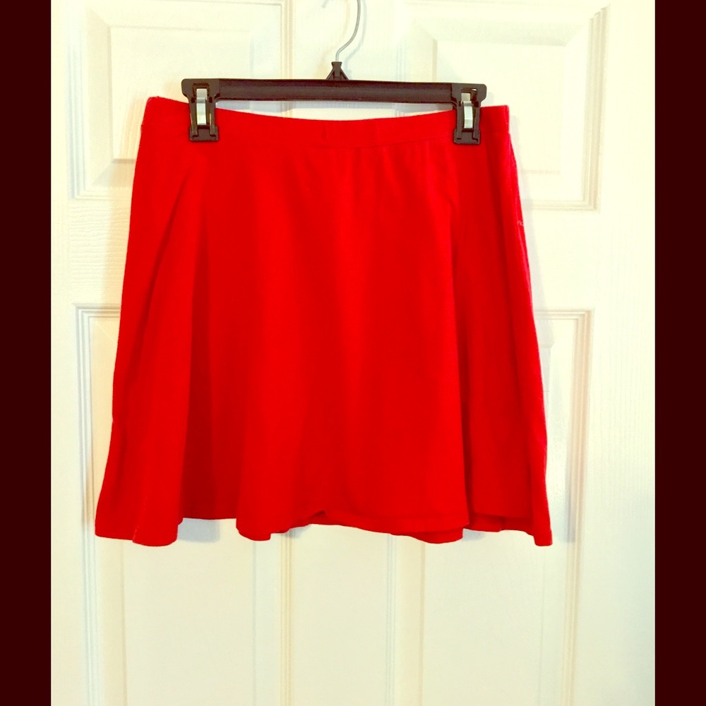 Red Skater Large Skirt