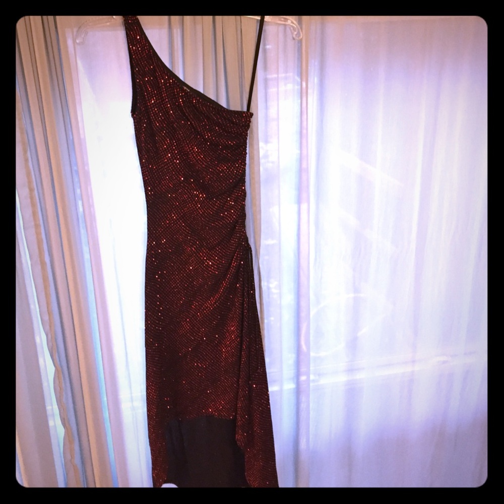Jodi Kristopher Blk w/red sparkly polka dots
