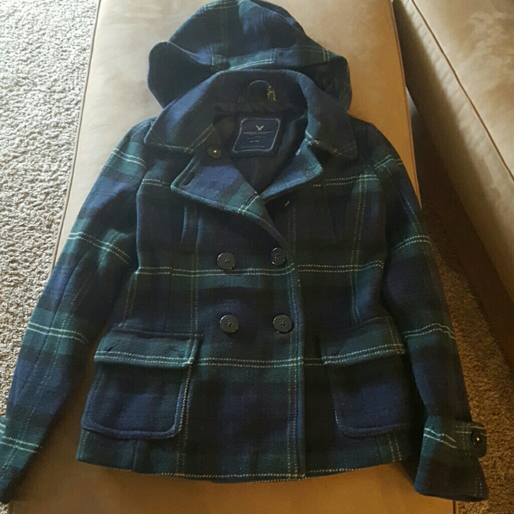 Peacock plaid navy/green American Eagle