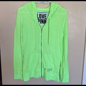 NWOT neon green hoodie