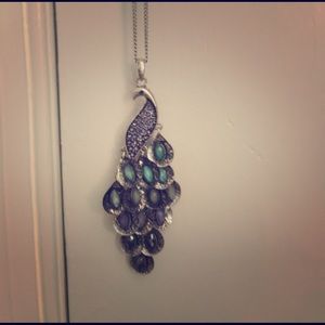 Long Peacock Necklace