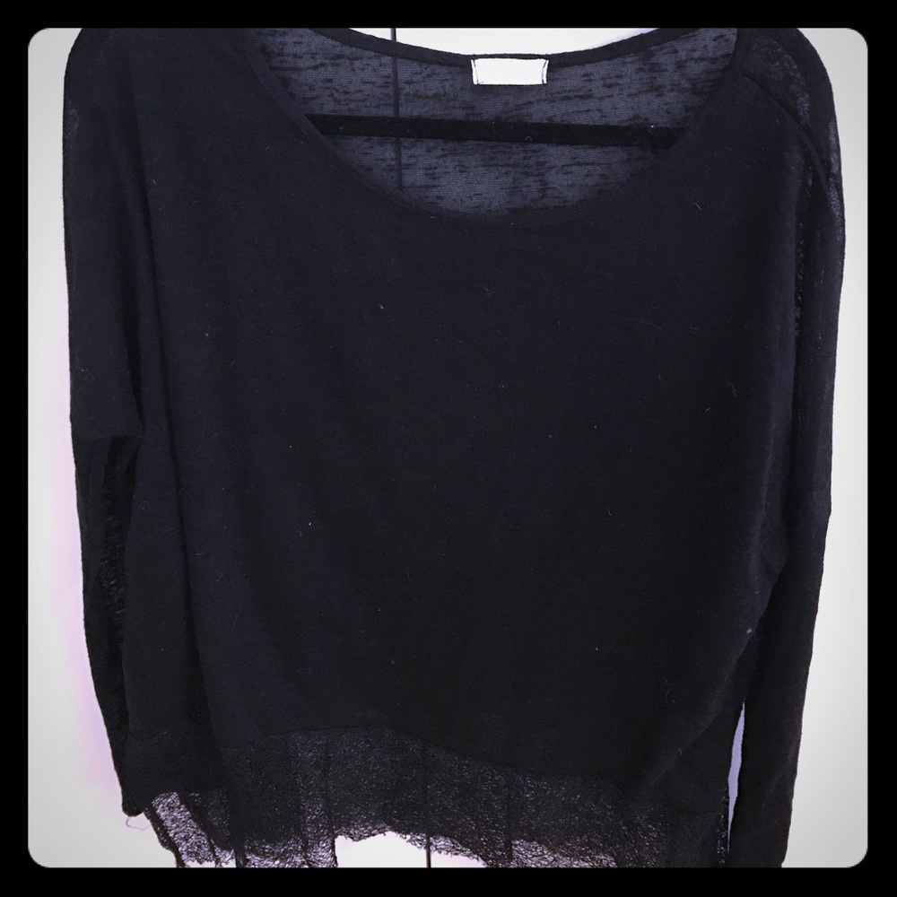 Blush Sheer Long Sleeve Top