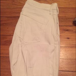 Express white distressed jeans
