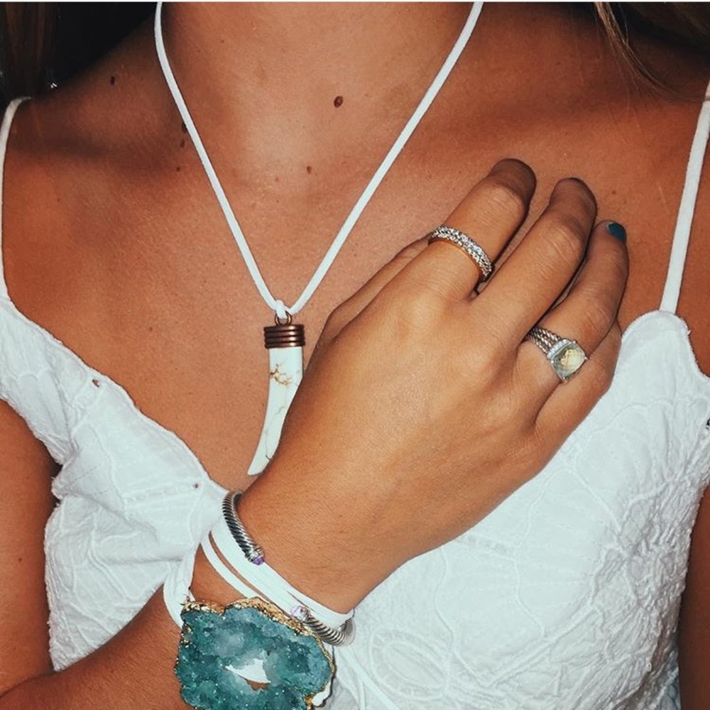Blue Stone Wrap Bracelet