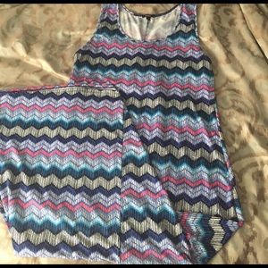 Espresso Chevron Maxi Dress