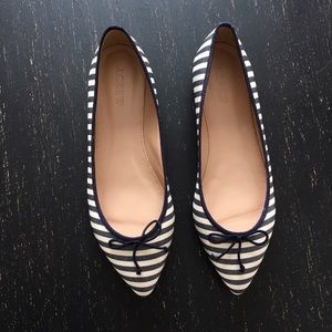 J.Crew Gemma Fabric Striped Flats (size 6)