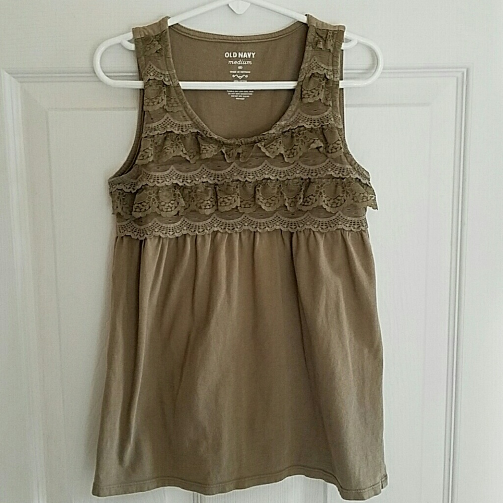 Old Navy Girls lace tank (M)