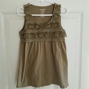 Old Navy Girls lace tank (M)
