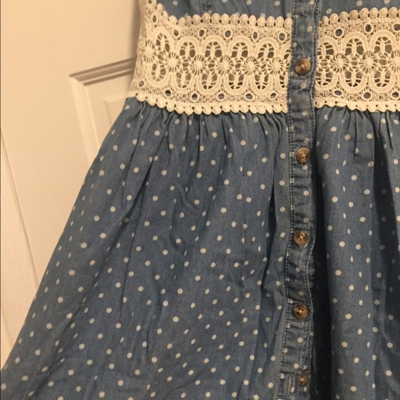 Pins & Needles Polka Dot Denim Dress - Picture 3 of 4