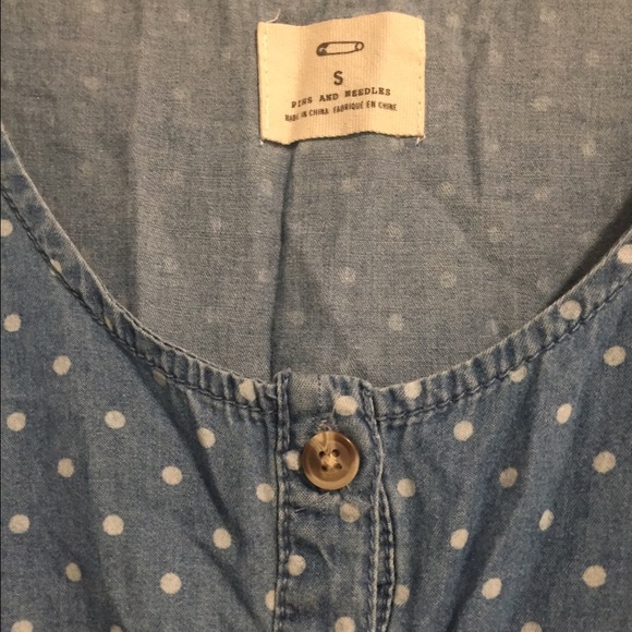 Pins & Needles Polka Dot Denim Dress - Picture 4 of 4