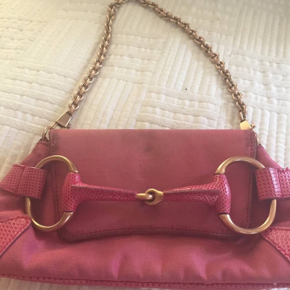 Authentic Gucci horsebit  clutch, with receipt
