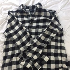 Lands' End tailored fit checkered button down.