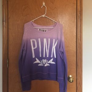 PINK crewneck top