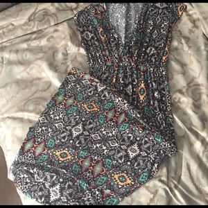 Pinc Tribal Print Maxi Dress