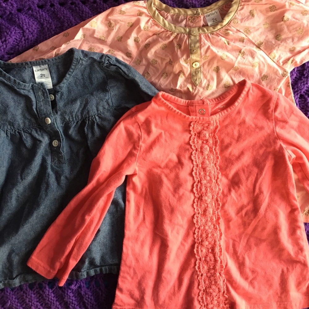 Long sleeve Carter's tops