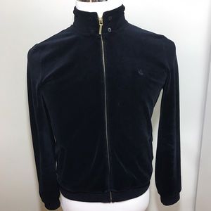 Ralph Lauren black velour velvet petite