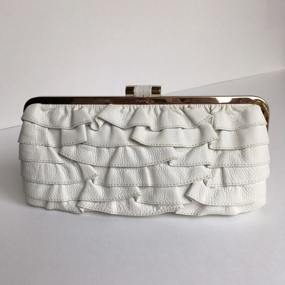 Bebe Leather Clutch