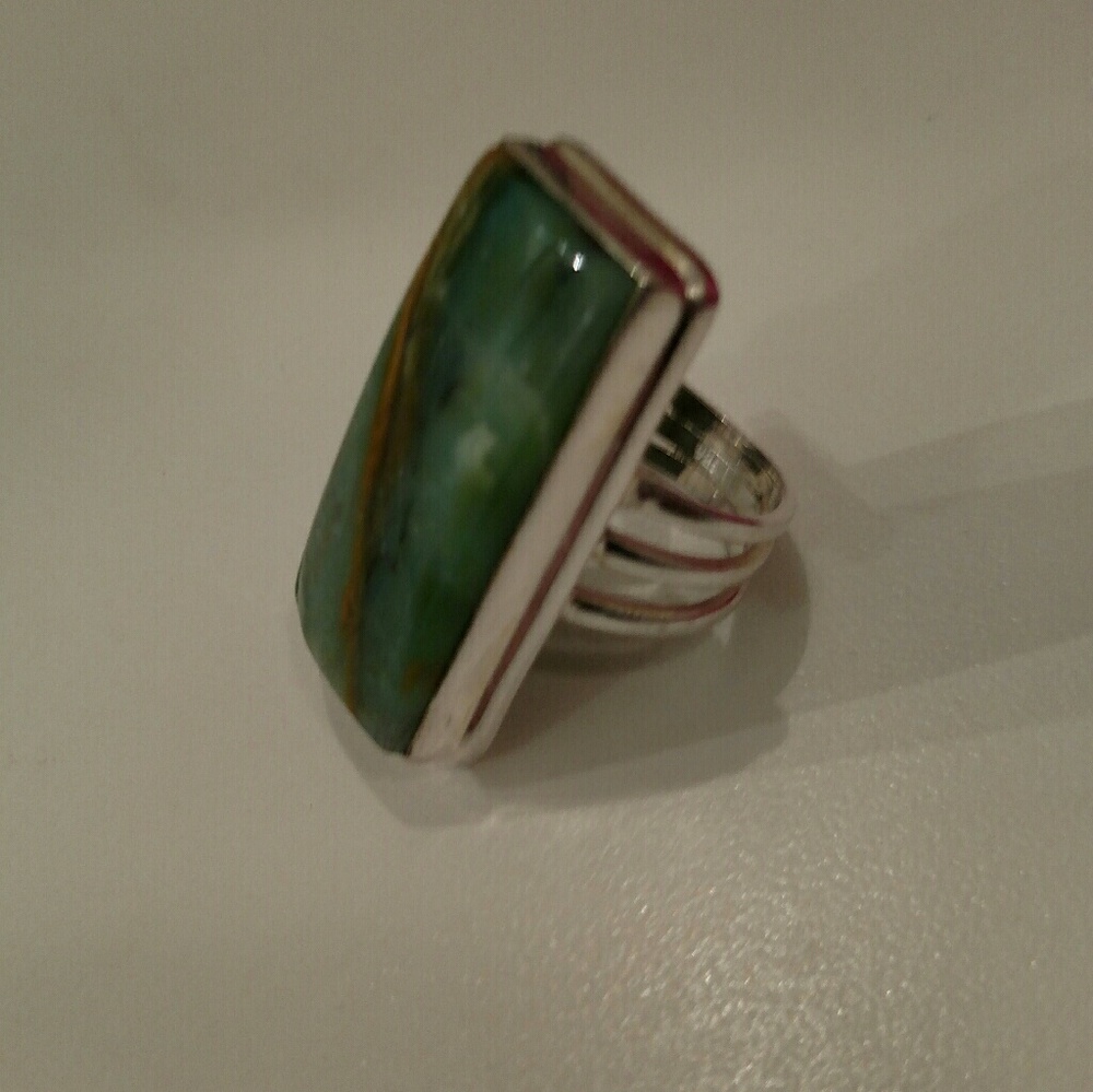 Egyptian Opal sterling silver ring